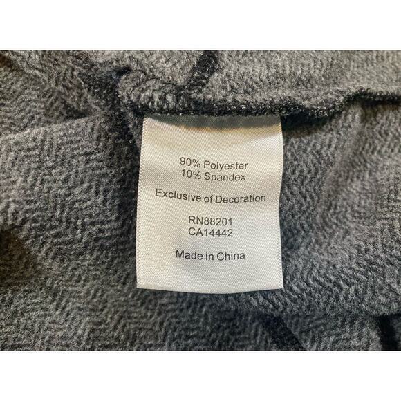 Mondetta Black & Gray Herringbone Quarter Zip Long Sleeve Women’s M - Picture 7 of 9